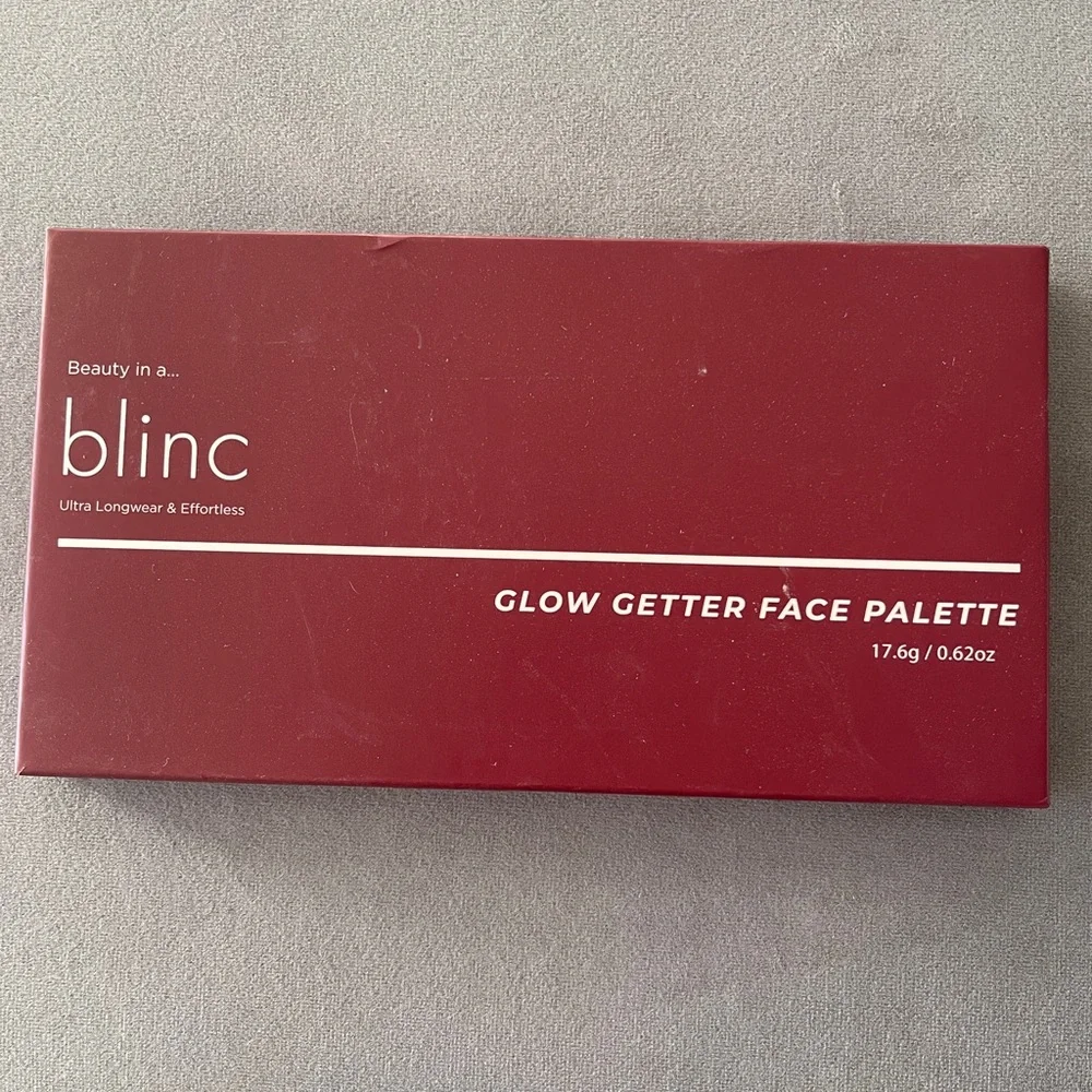 Blinc Glow Getter Face Palette, Cheek Palette with Highlighters, Blush & Contour